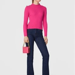 Rinascimento Γυναίκες Πουλόβερ CFM0010955003 Ροζ Slim Fit -Rinascimento Εκπτώσεις unnamed file 2460