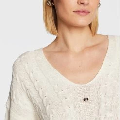 Rinascimento Γυναίκες Πλεκτά Φορέματα Φόρεμα υφασμάτινο CFM0010912003 Μπεζ Regular Fit -Rinascimento Εκπτώσεις unnamed file 2467