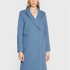 Rinascimento Γυναίκες Μεταβατικά Παλτά Παλτό μεταβατικό CFC0110621003 Μπλε Regular Fit