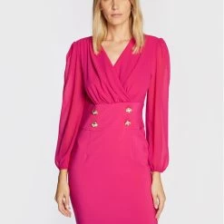 Rinascimento Εκπτώσεις 43 Rinascimento Γυναίκες Κοκτέιλ Φορέματα Φόρεμα κοκτέιλ CFC0111068003 Ροζ Regular Fit