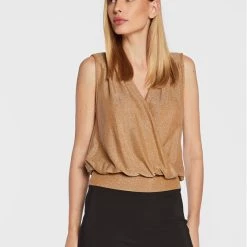 Rinascimento Γυναίκες Μπλουζάκια Μπλουζάκι CFC0111120003 Χρυσό Regular Fit