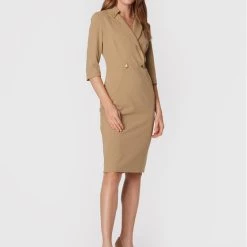 Rinascimento Γυναίκες Κοκτέιλ Φορέματα Φόρεμα κοκτέιλ CFC0110558003 Μπεζ Regular Fit -Rinascimento Εκπτώσεις unnamed file 252