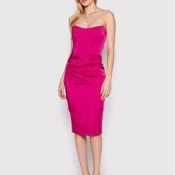 Rinascimento Γυναίκες Κοκτέιλ Φορέματα Φόρεμα κοκτέιλ CFC0110207003 Ροζ Slim Fit -Rinascimento Εκπτώσεις unnamed file 2657