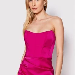 Rinascimento Γυναίκες Κοκτέιλ Φορέματα Φόρεμα κοκτέιλ CFC0110207003 Ροζ Slim Fit -Rinascimento Εκπτώσεις unnamed file 2659