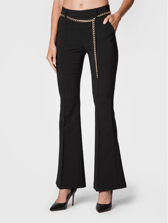 Rinascimento Γυναίκες Υφασμάτινα Παντελόνια Παντελόνι υφασμάτινο CFC0018694002 Μαύρο Regular Fit 3 Rinascimento Γυναίκες Υφασμάτινα Παντελόνια Παντελόνι υφασμάτινο CFC0018694002 Μαύρο Regular Fit