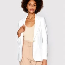 Rinascimento Γυναίκες Σακάκια & Μπλέιζερ Μπλέιζερ CFC0109452003 Λευκό Slim Fit