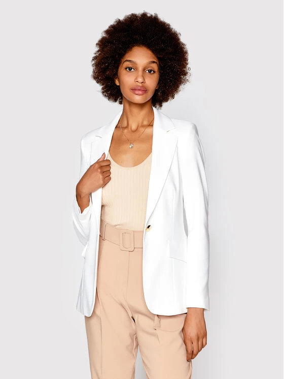 Rinascimento Γυναίκες Σακάκια & Μπλέιζερ Μπλέιζερ CFC0109452003 Λευκό Slim Fit 3 Rinascimento Γυναίκες Σακάκια & Μπλέιζερ Μπλέιζερ CFC0109452003 Λευκό Slim Fit