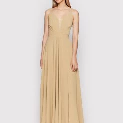 Rinascimento Γυναίκες Βραδινά Φορέματα Φόρεμα βραδινό CFC0109443003 Μπεζ Regular Fit