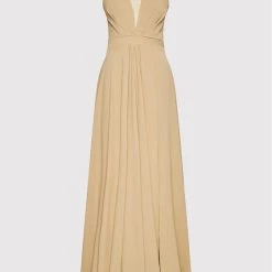 Rinascimento Γυναίκες Βραδινά Φορέματα Φόρεμα βραδινό CFC0109443003 Μπεζ Regular Fit -Rinascimento Εκπτώσεις unnamed file 2843