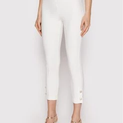 Rinascimento Γυναίκες Υφασμάτινα Παντελόνια Παντελόνι υφασμάτινο CFC0108705003 Λευκό Slim Fit