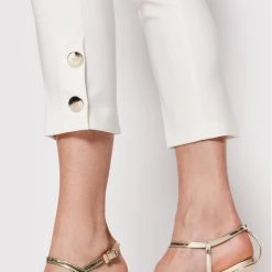 Rinascimento Γυναίκες Υφασμάτινα Παντελόνια Παντελόνι υφασμάτινο CFC0108705003 Λευκό Slim Fit -Rinascimento Εκπτώσεις unnamed file 2897