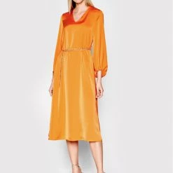 Rinascimento Γυναίκες Καθημερινά Φορέματα Φόρεμα καθημερινό CFC0108617003 Πορτοκαλί Regular Fit