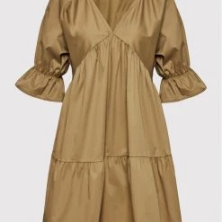 Rinascimento Γυναίκες Καθημερινά Φορέματα Φόρεμα καθημερινό CFC0018564002 Καφέ Relaxed Fit -Rinascimento Εκπτώσεις unnamed file 3033