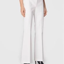 Rinascimento Γυναίκες Υφασμάτινα Παντελόνια Παντελόνι υφασμάτινο CFC0110511003 Λευκό Regular Fit