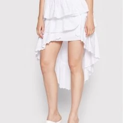 Rinascimento Γυναίκες Φούστα Mini CFC0109322003 Λευκό Regular Fit