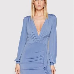 Rinascimento Γυναίκες Κοκτέιλ Φορέματα Φόρεμα κοκτέιλ CFC0107346003 Μπλε Slim Fit