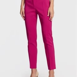 Rinascimento Γυναίκες Υφασμάτινα Παντελόνια Παντελόνι υφασμάτινο CFC0110515003 Ροζ Slim Fit