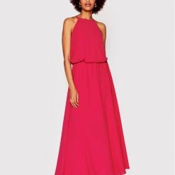 Rinascimento Γυναίκες Καλοκαιρινά Φορέματα Φόρεμα καλοκαιρινό CFC0109437003 Ροζ Regular Fit