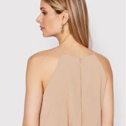 Rinascimento Γυναίκες Καλοκαιρινά Φορέματα Φόρεμα καλοκαιρινό CFC0109437003 Μπεζ Regular Fit -Rinascimento Εκπτώσεις unnamed file 3207