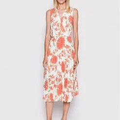 Rinascimento Γυναίκες Καλοκαιρινά Φορέματα Φόρεμα καλοκαιρινό CFC0109445003 Έγχρωμο Regular Fit Λευκό