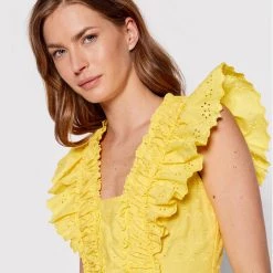 Rinascimento Γυναίκες Καλοκαιρινά Φορέματα Φόρεμα καλοκαιρινό CFC0109136003 Κίτρινο Slim Fit -Rinascimento Εκπτώσεις unnamed file 3236