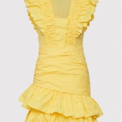 Rinascimento Γυναίκες Καλοκαιρινά Φορέματα Φόρεμα καλοκαιρινό CFC0109136003 Κίτρινο Slim Fit -Rinascimento Εκπτώσεις unnamed file 3237