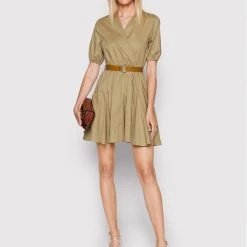 Rinascimento Γυναίκες Καθημερινά Φορέματα Φόρεμα καθημερινό CFC0109384003 Καφέ Regular Fit -Rinascimento Εκπτώσεις unnamed file 3239