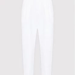 Rinascimento Γυναίκες Υφασμάτινα Παντελόνια Παντελόνι υφασμάτινο CFC0109392003 Λευκό Carrot Fit -Rinascimento Εκπτώσεις unnamed file 3267