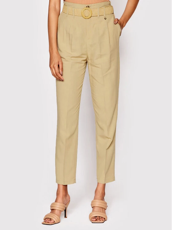 Rinascimento Γυναίκες Υφασμάτινα Παντελόνια Παντελόνι υφασμάτινο CFC0109392003 Μπεζ Regular Fit 3 Rinascimento Γυναίκες Υφασμάτινα Παντελόνια Παντελόνι υφασμάτινο CFC0109392003 Μπεζ Regular Fit