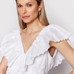 Rinascimento Γυναίκες Καλοκαιρινά Φορέματα Φόρεμα καλοκαιρινό CFC0109167003 Λευκό Regular Fit -Rinascimento Εκπτώσεις unnamed file 3340