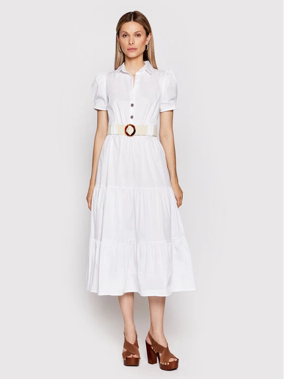 Rinascimento Γυναίκες Καθημερινά Φορέματα Φόρεμα καθημερινό CFC0018571002 Λευκό Regular Fit 3 Rinascimento Γυναίκες Καθημερινά Φορέματα Φόρεμα καθημερινό CFC0018571002 Λευκό Regular Fit