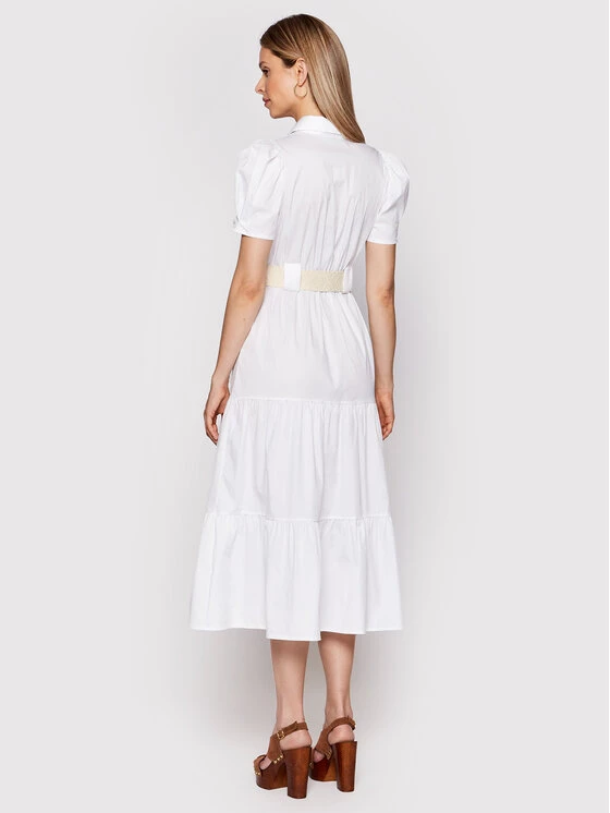 Rinascimento Γυναίκες Καθημερινά Φορέματα Φόρεμα καθημερινό CFC0018571002 Λευκό Regular Fit 5 Rinascimento Γυναίκες Καθημερινά Φορέματα Φόρεμα καθημερινό CFC0018571002 Λευκό Regular Fit - Image 3