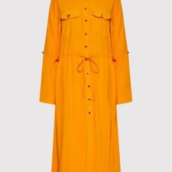 Rinascimento Γυναίκες Φορέματα σε Στυλ Πουκάμισο & Σεμιζιέ Φόρεμα πουκάμισο CFC0109394003 Πορτοκαλί Regular Fit -Rinascimento Εκπτώσεις unnamed file 3361