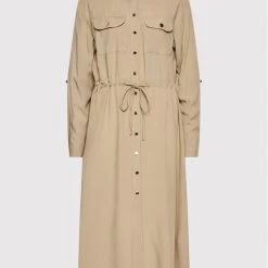 Rinascimento Γυναίκες Φορέματα σε Στυλ Πουκάμισο & Σεμιζιέ Φόρεμα πουκάμισο CFC0109394003 Μπεζ Regular Fit -Rinascimento Εκπτώσεις unnamed file 3366