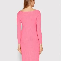 Rinascimento Γυναίκες Πλεκτά Φορέματα Φόρεμα υφασμάτινο CFM0010711003 Ροζ Slim Fit -Rinascimento Εκπτώσεις unnamed file 3540