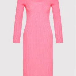 Rinascimento Γυναίκες Πλεκτά Φορέματα Φόρεμα υφασμάτινο CFM0010711003 Ροζ Slim Fit -Rinascimento Εκπτώσεις unnamed file 3542