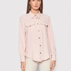 Rinascimento Γυναίκες Casual Πουκάμισα Πουκάμισο CFC0107772003 Ροζ Relaxed Fit