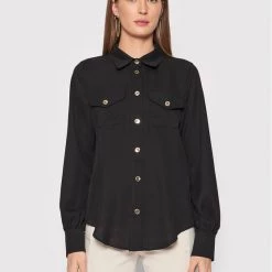 Rinascimento Γυναίκες Casual Πουκάμισα Πουκάμισο CFC0107772003 Μαύρο Relaxed Fit