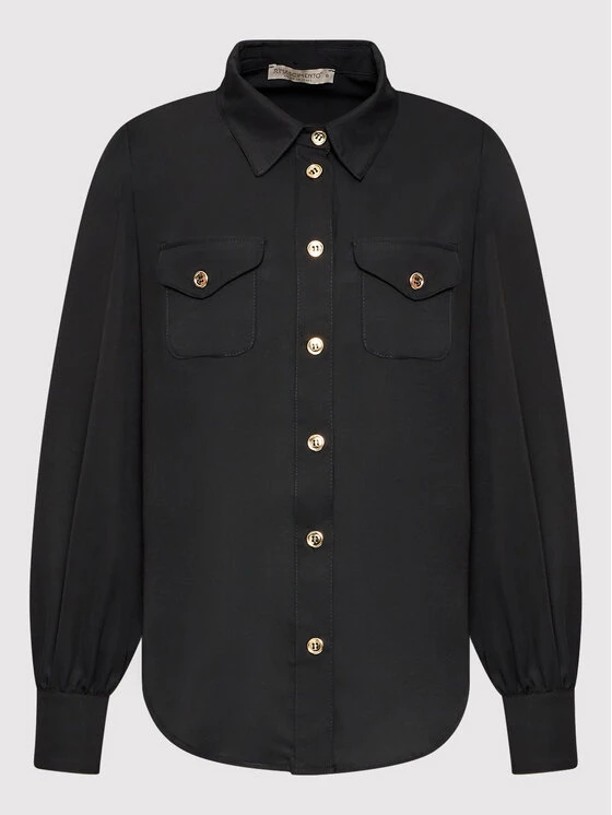 Rinascimento Γυναίκες Casual Πουκάμισα Πουκάμισο CFC0107772003 Μαύρο Relaxed Fit 7 Rinascimento Γυναίκες Casual Πουκάμισα Πουκάμισο CFC0107772003 Μαύρο Relaxed Fit - Image 5