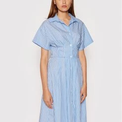 Rinascimento Γυναίκες Φορέματα σε Στυλ Πουκάμισο & Σεμιζιέ Φόρεμα πουκάμισο CFC0017854002 Μπλε Regular Fit