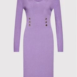 Rinascimento Γυναίκες Πλεκτά Φορέματα Φόρεμα υφασμάτινο CFM0010758003 Μωβ Slim Fit -Rinascimento Εκπτώσεις unnamed file 3604