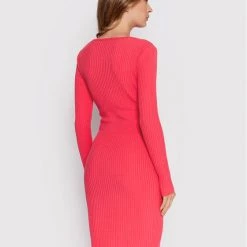 Rinascimento Γυναίκες Πλεκτά Φορέματα Φόρεμα υφασμάτινο CFM0010758003 Ροζ Slim Fit -Rinascimento Εκπτώσεις unnamed file 3607