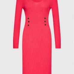 Rinascimento Γυναίκες Πλεκτά Φορέματα Φόρεμα υφασμάτινο CFM0010758003 Ροζ Slim Fit -Rinascimento Εκπτώσεις unnamed file 3609