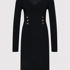 Rinascimento Γυναίκες Πλεκτά Φορέματα Φόρεμα υφασμάτινο CFM0010758003 Μαύρο Slim Fit -Rinascimento Εκπτώσεις unnamed file 3629