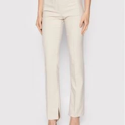 Rinascimento Γυναίκες Υφασμάτινα Παντελόνια Παντελόνι υφασμάτινο CFC0018397002 Μπεζ Slim Fit