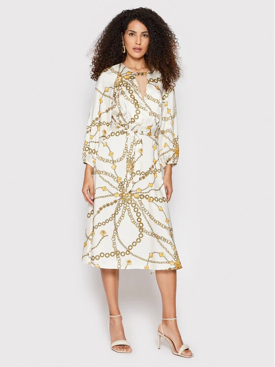 Rinascimento Γυναίκες Καθημερινά Φορέματα Φόρεμα κοκτέιλ CFC0018402002 Μπεζ Regular Fit 4 Rinascimento Γυναίκες Καθημερινά Φορέματα Φόρεμα κοκτέιλ CFC0018402002 Μπεζ Regular Fit - Image 2