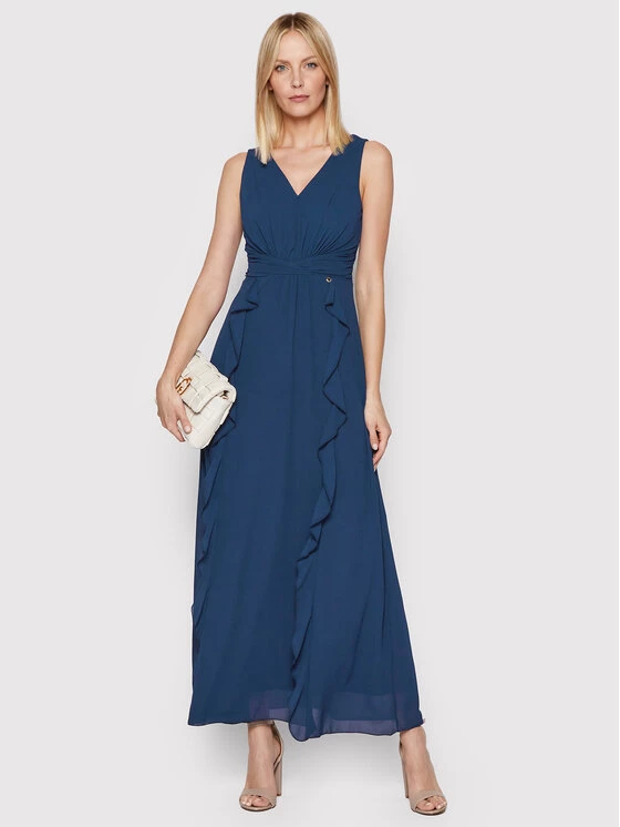 Rinascimento Γυναίκες Βραδινά Φορέματα Φόρεμα βραδινό CFC0107440003 Σκούρο μπλε Regular Fit 4 Rinascimento Γυναίκες Βραδινά Φορέματα Φόρεμα βραδινό CFC0107440003 Σκούρο μπλε Regular Fit - Image 2