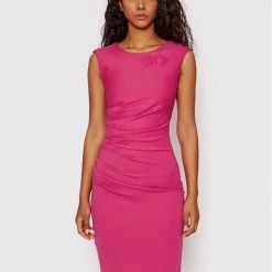 Rinascimento Γυναίκες Κοκτέιλ Φορέματα Φόρεμα καθημερινό CFC0107575003 Ροζ Slim Fit