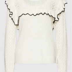 Rinascimento Γυναίκες Πουλόβερ CFM0010401003 Λευκό Regular Fit -Rinascimento Εκπτώσεις unnamed file 3945