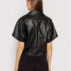 Rinascimento Γυναίκες Δερμάτινα Μπουφάν Μπουφάν από απομίμηση δέρματος CFC0104902003 Μαύρο Regular Fit -Rinascimento Εκπτώσεις unnamed file 3953